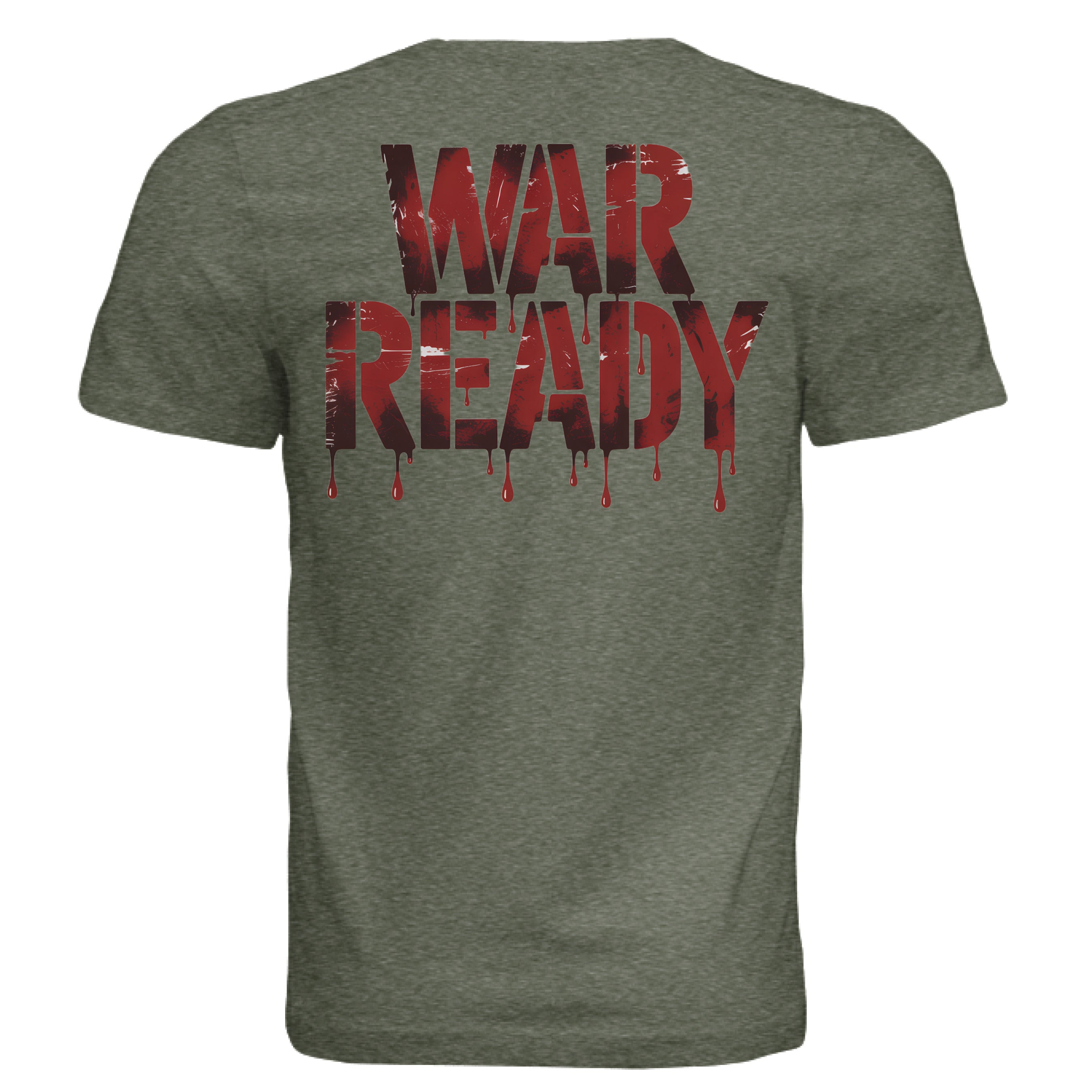 Military Green Triblend - BACK